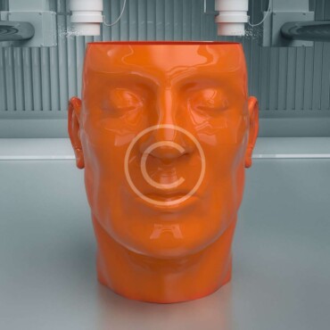 3D vase mockup - custom printed apparel by AwesomizedTees