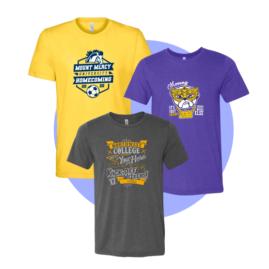 Receive your custom t-shirts - creations step